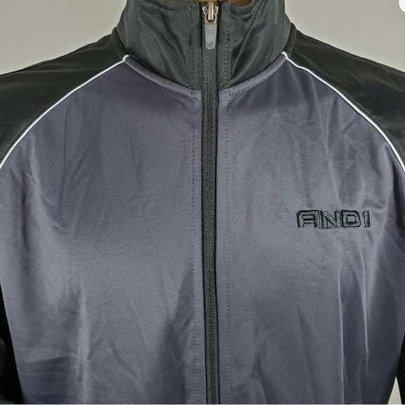 NWT AND1 Men’s Basketball Performance Fill Zip Jacket - Picture 3 of 10